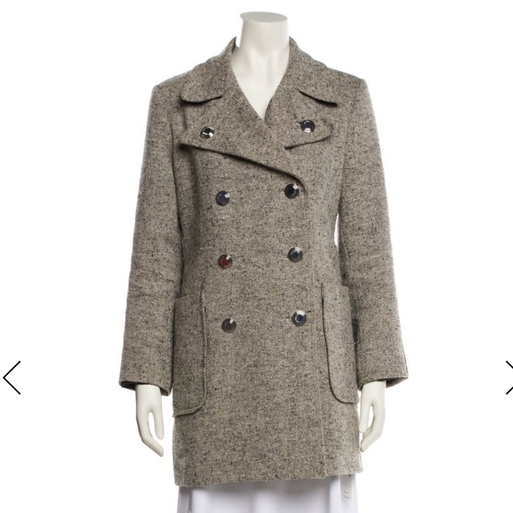 Tory Burch Linen Kinsley Coat size 4